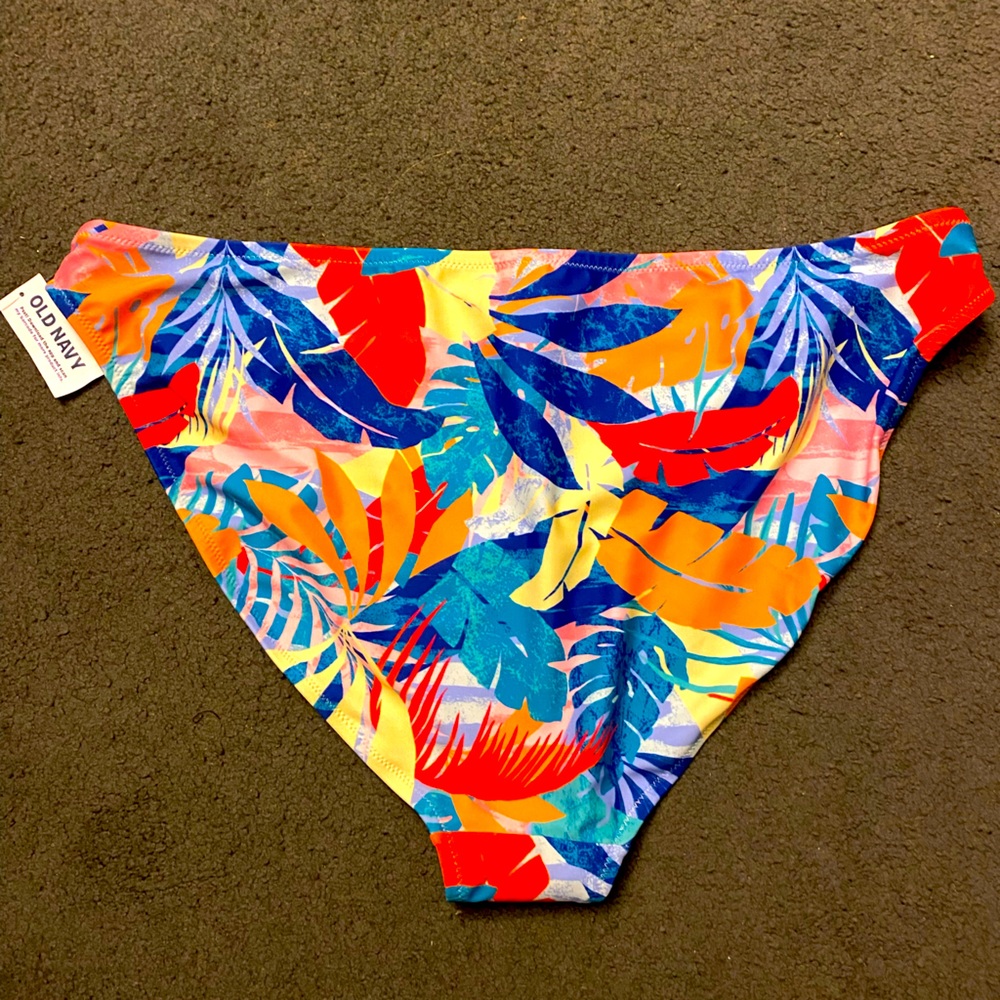 NWT! Old Navy Tropical Bikini Bottoms Women’s XXL